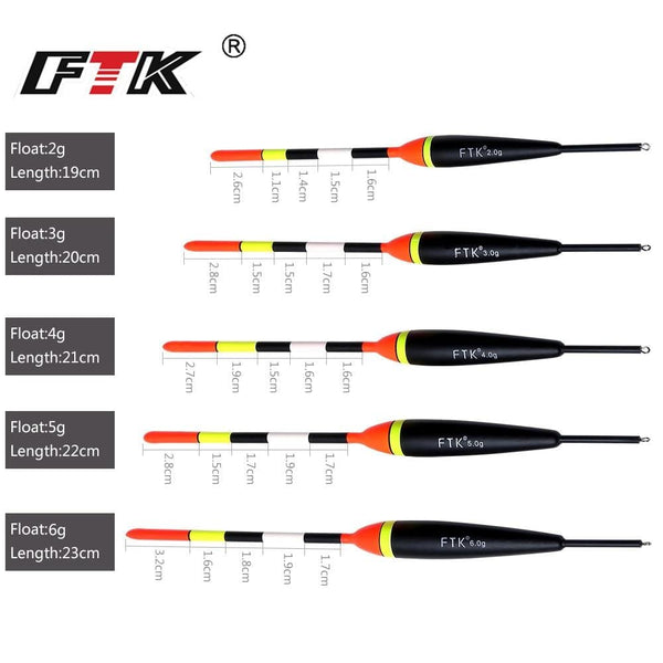 FTK Brand 10pcs/lot Fishing Float Barguzinsky Fir Floats Size 5g