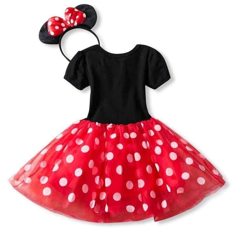 Fancy 1 Year Birthday Party Dress For Halloween Cosplay Minnie Mouse Dress  Up Kid Costume Baby Girls