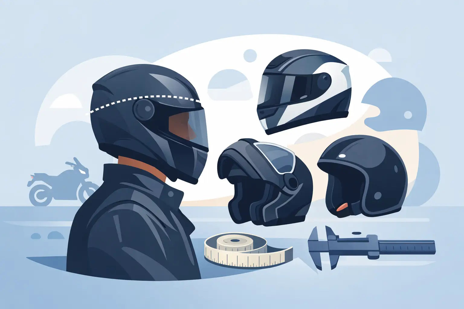 Motorcycle Helmet Sizing Guide for Riders