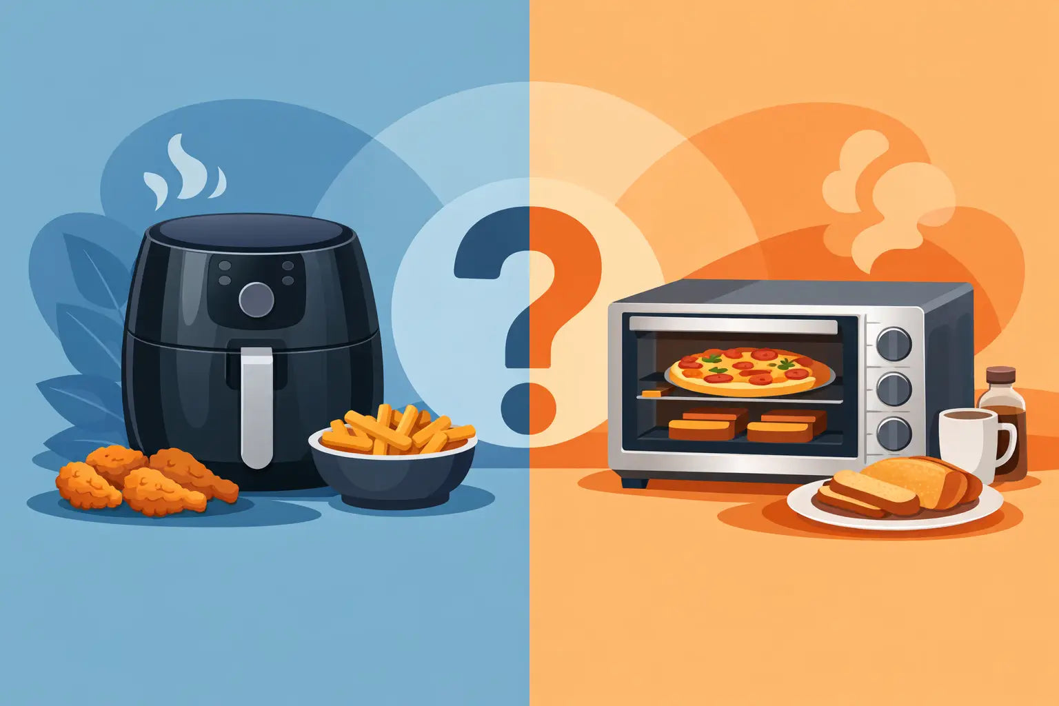 Fritadeira a ar versus forno torradeira: qual é o mais adequado?