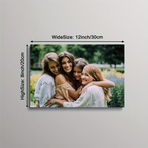 Creative Framed Canvas Print Poster Custom Photo Personalized Wall Art for Valentine's Day Decor Artwork Wall Painting Gift Keepsake