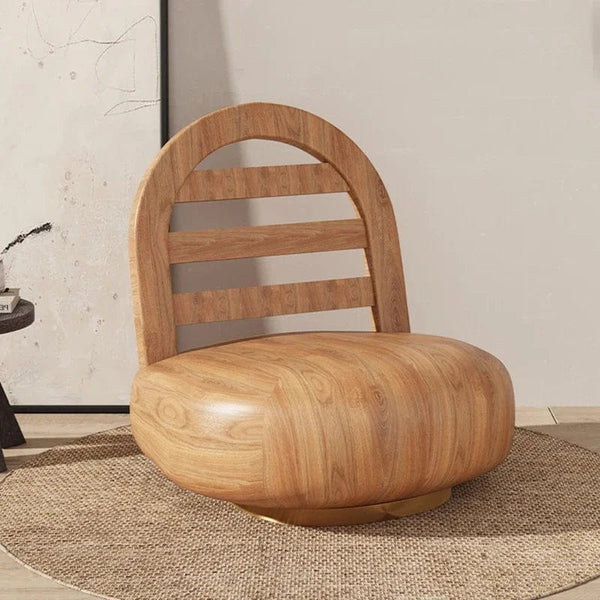 furniture Cute Modern Chairs Living Room Naughty Lambs Wool Wood Lounge Chair Lazy Sofa Swivel Cadeira Giratoria Living Room Decoration