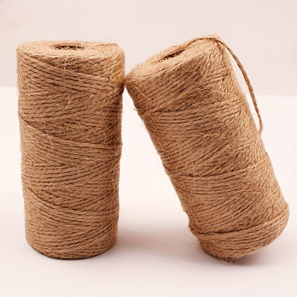 Planet Gates 0.2cm/0.078in*100m/328.08foot 100m Of Natural Jute Twine - Perfect For Gardening, Plant Wrapping, Arts & Crafts, And Weddings!
