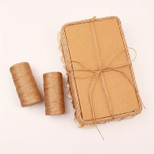 Planet Gates 0.2cm/0.078in*100m/328.08foot 100m Of Natural Jute Twine - Perfect For Gardening, Plant Wrapping, Arts & Crafts, And Weddings!
