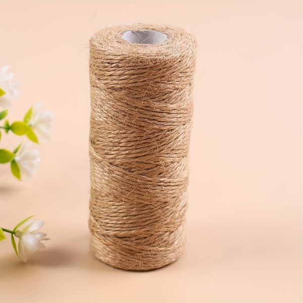 Planet Gates 0.2cm/0.078in*100m/328.08foot 100m Of Natural Jute Twine - Perfect For Gardening, Plant Wrapping, Arts & Crafts, And Weddings!