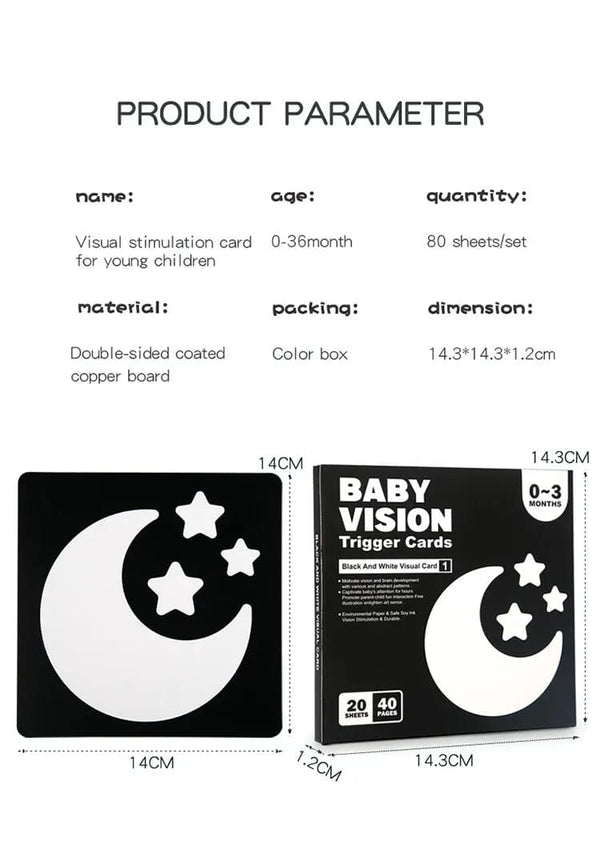 Planet Gates 0-36M Baby Early Education Card Black And White Cards Color Training Visual Stimulation Montessori Shape Animal Cognitive Toys