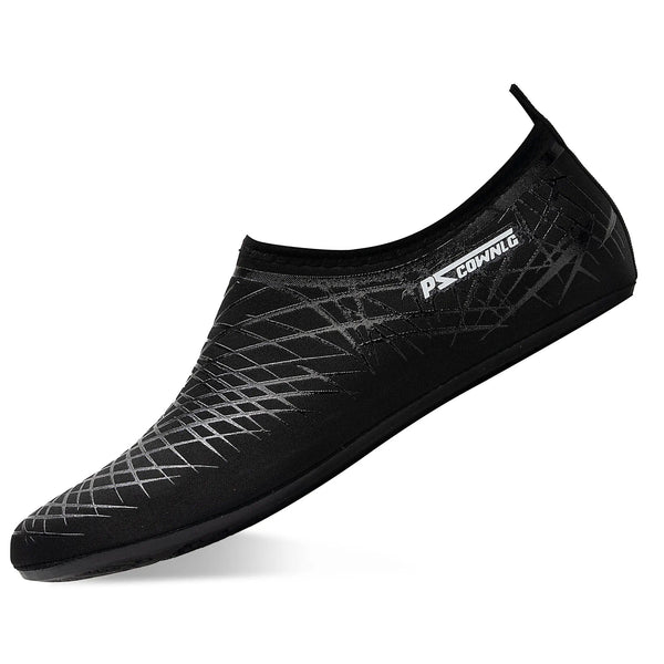 Planet Gates 002BLACK / 36  37(23.5cm) Water Non-Slip Sneaker Swimming Diving Socks Summer Aqua Beach Sandal Flat Shoe Seaside Slipper For Men Women