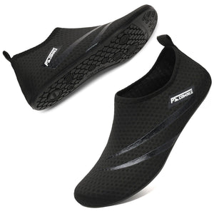 Planet Gates 003BLACK / 36  37(23.5cm) Water Non-Slip Sneaker Swimming Diving Socks Summer Aqua Beach Sandal Flat Shoe Seaside Slipper For Men Women