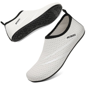Planet Gates 003WHITE / 36  37(23.5cm) Water Non-Slip Sneaker Swimming Diving Socks Summer Aqua Beach Sandal Flat Shoe Seaside Slipper For Men Women