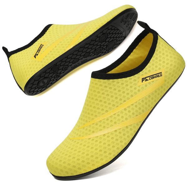 Planet Gates 003YELLOW / 36  37(23.5cm) Water Non-Slip Sneaker Swimming Diving Socks Summer Aqua Beach Sandal Flat Shoe Seaside Slipper For Men Women