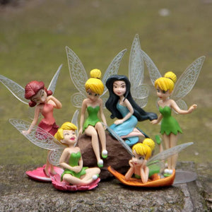 Planet Gates 01 6pcs/set Anime Tinkerbell Fairy Tales Girls Tinker Bell PVC Action Figures Toys