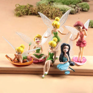 Planet Gates 01 6pcs/set Anime Tinkerbell Fairy Tales Girls Tinker Bell PVC Action Figures Toys