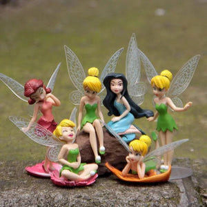 Planet Gates 01 6pcs/set Anime Tinkerbell Fairy Tales Girls Tinker Bell PVC Action Figures Toys