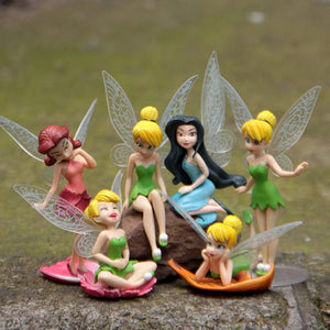 Planet Gates 01 6pcs/set Anime Tinkerbell Fairy Tales Girls Tinker Bell PVC Action Figures Toys