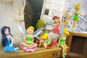 Planet Gates 01 6pcs/set Anime Tinkerbell Fairy Tales Girls Tinker Bell PVC Action Figures Toys