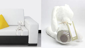 Planet Gates 01 Baby Plush Rabbit Hand Puppet Soft Crib Stroller Infant Sleep Soothing Doll Mobile Pram Kids Hanging Ring Toys For Children Gift