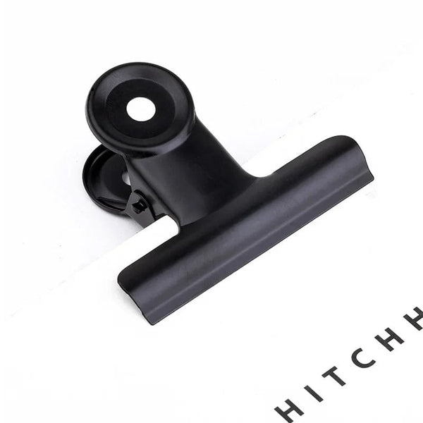 Planet Gates 01 / CHINA 5PCS Metal Paper Clip 20 29 39 50 63 75 90mm Foldback Metal Binder Clips Black Grip Clamps Paper Document Office School Statione