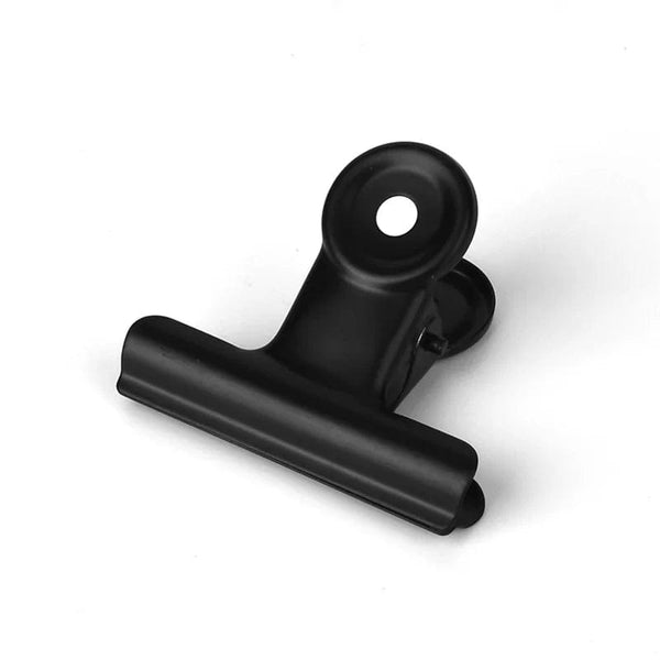 Planet Gates 01 / CHINA 5PCS Metal Paper Clip 20 29 39 50 63 75 90mm Foldback Metal Binder Clips Black Grip Clamps Paper Document Office School Statione