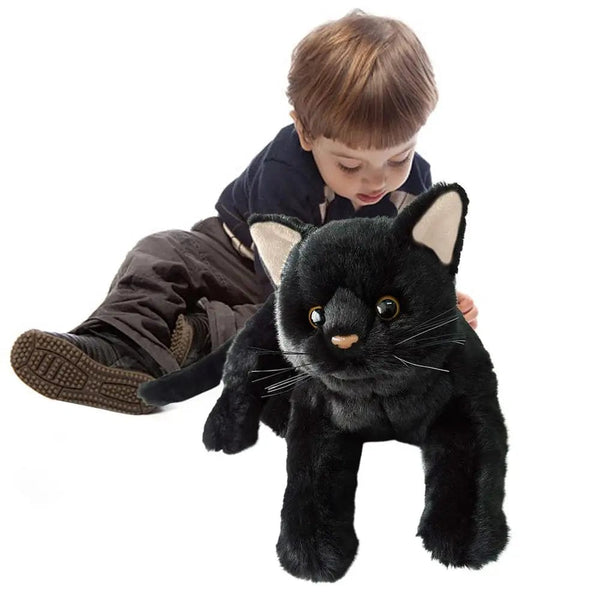 Planet Gates 01 / CHINA Aline Black Cat Plush Toy Stuffed Animal Black Kitten Doll Pillow Boys Girls Soft Toys Children Birthday Gifts Popular Toys 2023
