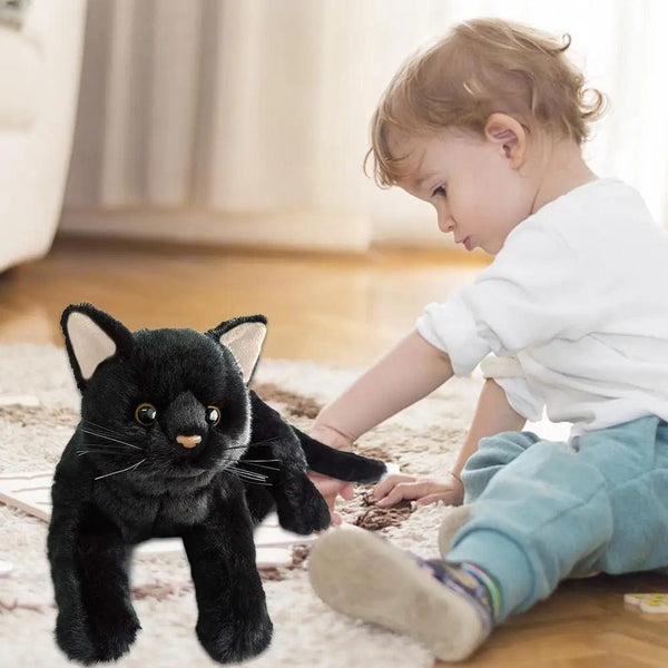 Planet Gates 01 / CHINA Aline Black Cat Plush Toy Stuffed Animal Black Kitten Doll Pillow Boys Girls Soft Toys Children Birthday Gifts Popular Toys 2023