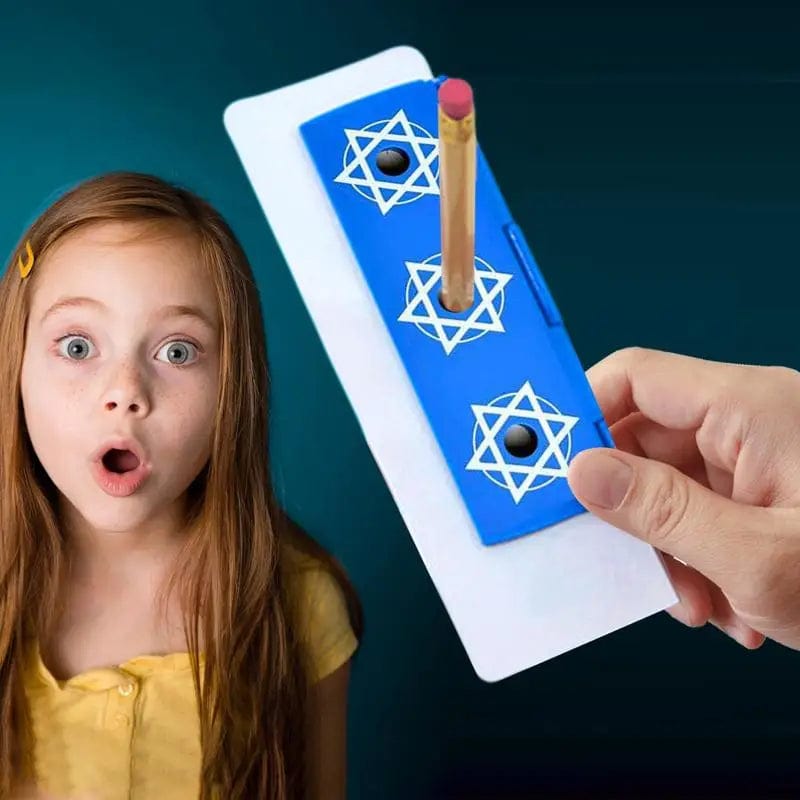 Planet Gates 01 / CHINA Coin Pencil Penetration Magic Tricks Fun Illusion Pens Through Hole Close Up Toys Party Kids Adults Novelty Magic Props