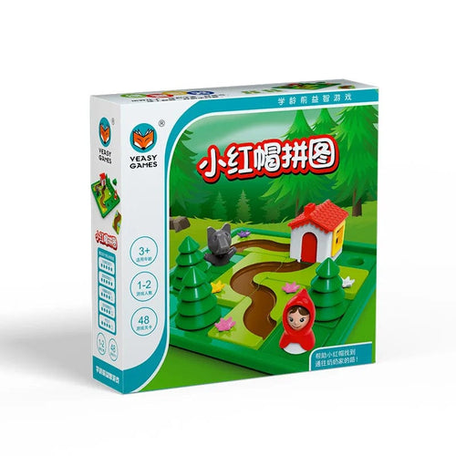 Planet Gates 01 Little Red Riding Hood Smart Hide&Seek Board Games With Solution Skill-Building Puzzle Logic Game Training Toy for Children