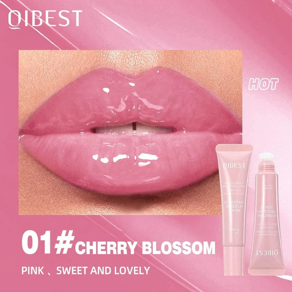 Planet Gates 01 QIBEST Watery Crystal Clear Jelly Lip Oil Lip Balm Moisturizing Smoothing Lip Lines Jelly Pout Lip Gloss Glass Tinted Lip Glaze