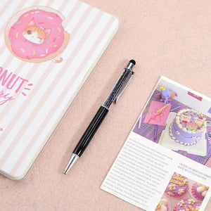 Planet Gates 02 / black Multicolor Metal Crystal Ballpoint Pen Custom Logo Pen Wedding Souvenir Advertising Gift School Teacher Office Stationery Pens