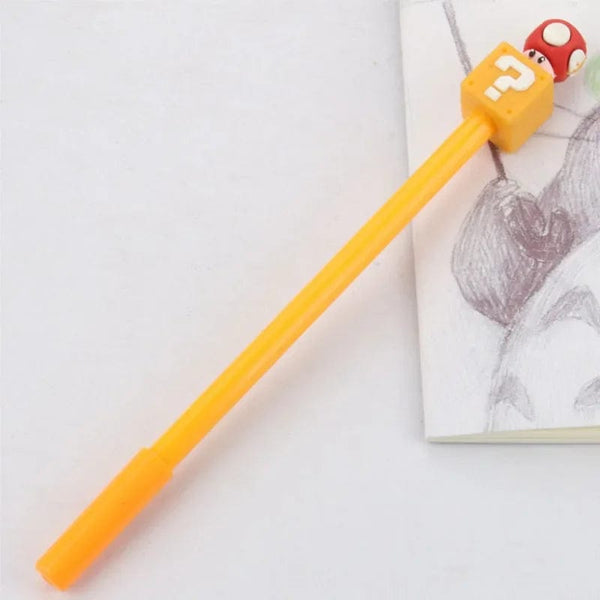 Planet Gates 02 / CHINA Super Mario Bros Black Ink Neutral Pen 0.5mm Gel Pen Cartoon Student School Supplies Stationery Pens Children's Gift
