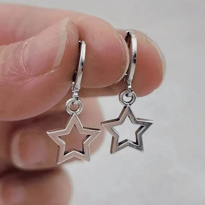 Planet Gates 02 New Creative Star Hoop Earrings Fashion Simple Earrings Gifts for Women Cute Mini Little Star 20S Holiday Jewelry
