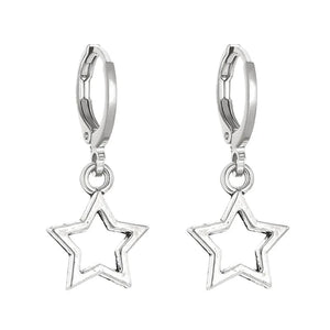 Planet Gates 02 New Creative Star Hoop Earrings Fashion Simple Earrings Gifts for Women Cute Mini Little Star 20S Holiday Jewelry
