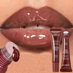 Planet Gates 02 New Nude Red Bean Clear Water Gloss Glass Lip Gloss Moisturizing Chocolate Mirror Gloss Plumping Lip Tint Lip Cream Makeup 12g