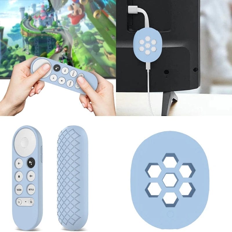 Planet Gates 02144 Non-slip Soft Silicone for Case Remote Control Protective Cover for Shell for Chromecast TV 2020 Voice TV BOX Remote Control