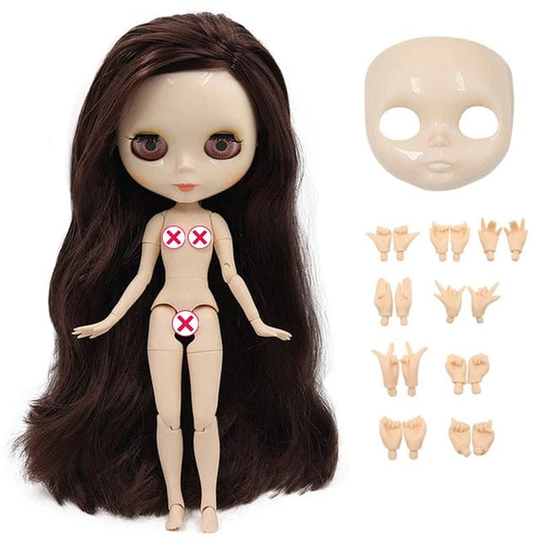 Planet Gates 0222 face hand 1 / 30cm height ICY DBS Blyth doll White Skin Glossy face Matte face Joint body with hand set A&B 1/6 bjd suitable diy makeup Special price