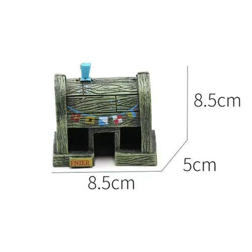 Planet Gates 03 Cartoon Fish Tank Decor Figures Ornaments Simulation Pineapple House Resin Fish Tank Decoration Landscaping Aquarium Accessories