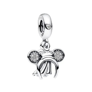 Planet Gates 030 New 925 Sterling Silver Disney Princess Original model production Charm FIT Pandora Bracelet DIY Ladies Jewelry  Christmas Gift