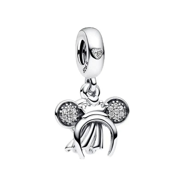 Planet Gates 030 New 925 Sterling Silver Disney Princess Original model production Charm FIT Pandora Bracelet DIY Ladies Jewelry  Christmas Gift