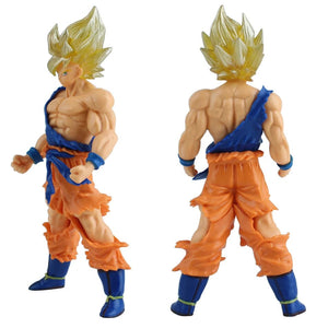 Planet Gates 04 Anime Dragon Ball Z Super Saiyan Son Goku Vegeta Anime Action Figure Model Gifts Collectible Figurines for Kids 18cm