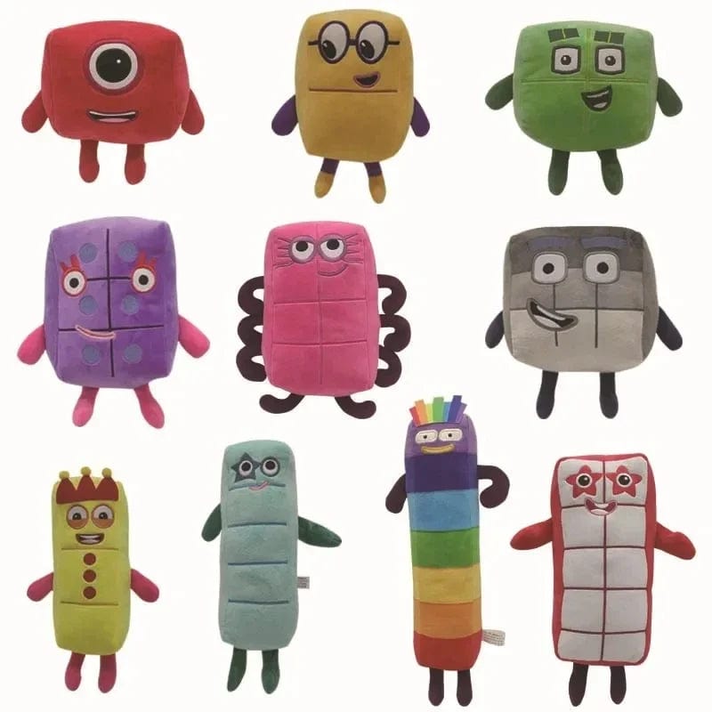 Planet Gates 05 14-18cm Cartoon Number Plush Doll Toys Educational Stuffed Movie Anime Kids Early Childhood Birthday Christmas Gift