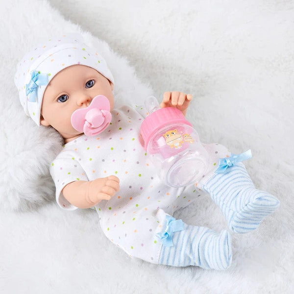 Planet Gates 05 30cm Reborn Baby Doll Soothing Simulation Enamel Doll Children's Soft Rubber Toy Gift