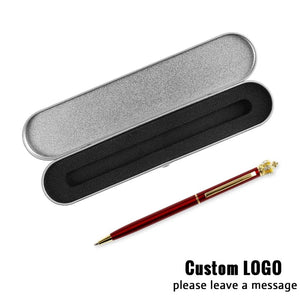 Planet Gates 05 / black Exquisite Gift Box Ballpoint Pen Set Business Customized Logo Office Accessories Student Teacher Gift Writing Pens Carving Name