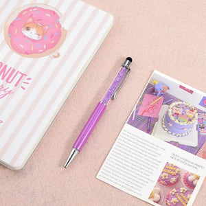 Planet Gates 05 / black Multicolor Metal Crystal Ballpoint Pen Custom Logo Pen Wedding Souvenir Advertising Gift School Teacher Office Stationery Pens