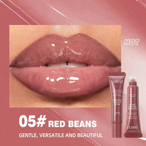 Planet Gates 05 Crystal Dark Brown Mirror Water Lip Gloss Nude Lip Glaze Transparent Glass Oil Waterproof Liquid Lipstick Clear Tint Makeup