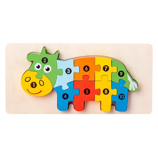 Planet Gates 05 Montessori Wooden Toddler Puzzles for Kids Montessori Toys for Toddlers 2 3 4 5 Years Old Top 3D Puzzle Educational Dinosaur Toy