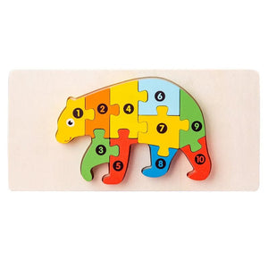 Planet Gates 05 Montessori Wooden Toddler Puzzles for Kids Montessori Toys for Toddlers 2 3 4 5 Years Old Top 3D Puzzle Educational Dinosaur Toy