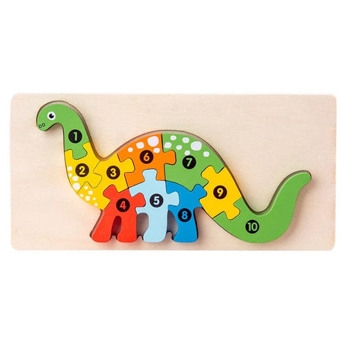 Planet Gates 05 Montessori Wooden Toddler Puzzles for Kids Montessori Toys for Toddlers 2 3 4 5 Years Old Top 3D Puzzle Educational Dinosaur Toy
