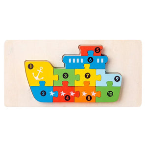 Planet Gates 05 Montessori Wooden Toddler Puzzles for Kids Montessori Toys for Toddlers 2 3 4 5 Years Old Top 3D Puzzle Educational Dinosaur Toy