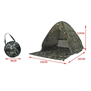 Planet Gates 06 Automatic Instant Pop Up Tent Potable Beach Tent Outdoor Waterproof UV Protection Camping Fishing Tent（With door curtain）