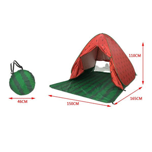 Planet Gates 06 Automatic Instant Pop Up Tent Potable Beach Tent Outdoor Waterproof UV Protection Camping Fishing Tent（With door curtain）