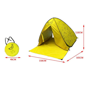 Planet Gates 06 Automatic Instant Pop Up Tent Potable Beach Tent Outdoor Waterproof UV Protection Camping Fishing Tent（With door curtain）